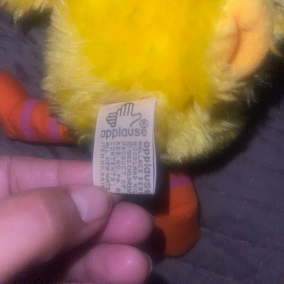 Big Bird YELLOW  Plush vintage 1983 applause  9" sesame street - Picture 12 of 13
